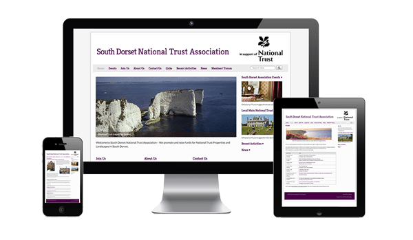 Laptop-With-South-Dorset-National-Trust-Website-by-nifty-website-wesign